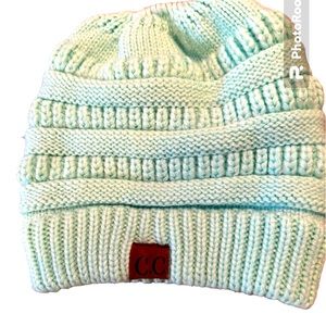 Beanie for ponytails.